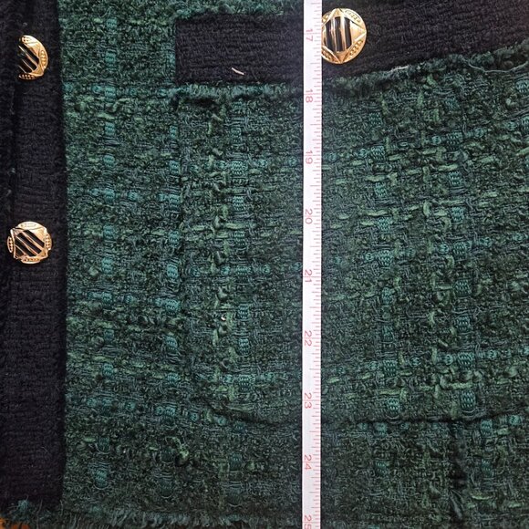 Zara Green Tweed Blazer - Picture 6 of 8